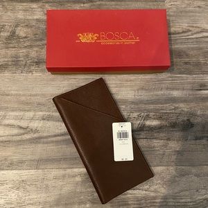 NWT - Bosca Leather Wallet & Passport Case